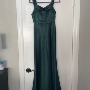 Jenny Yoo Dark Green Maxi Dress